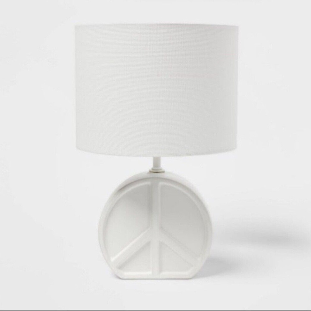 Set of 2- Pillowfort Peace Lamp